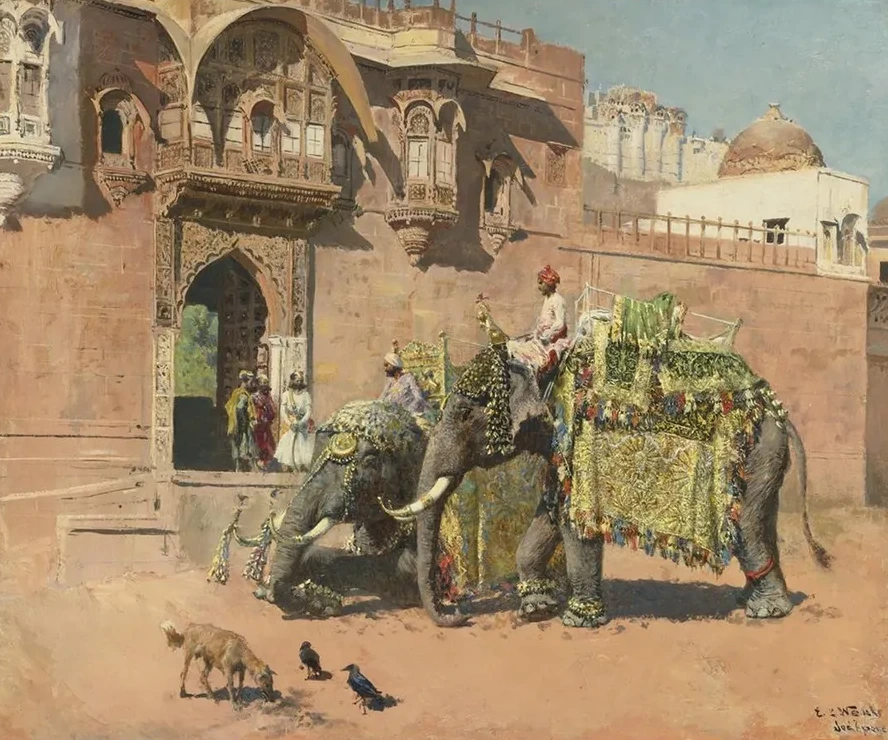 Les L Phants du Rajah de Jodhpore