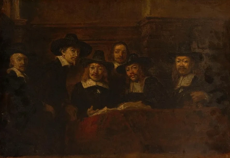Les Syndics Des Drapiers, Copie D Apr's Rembrandt