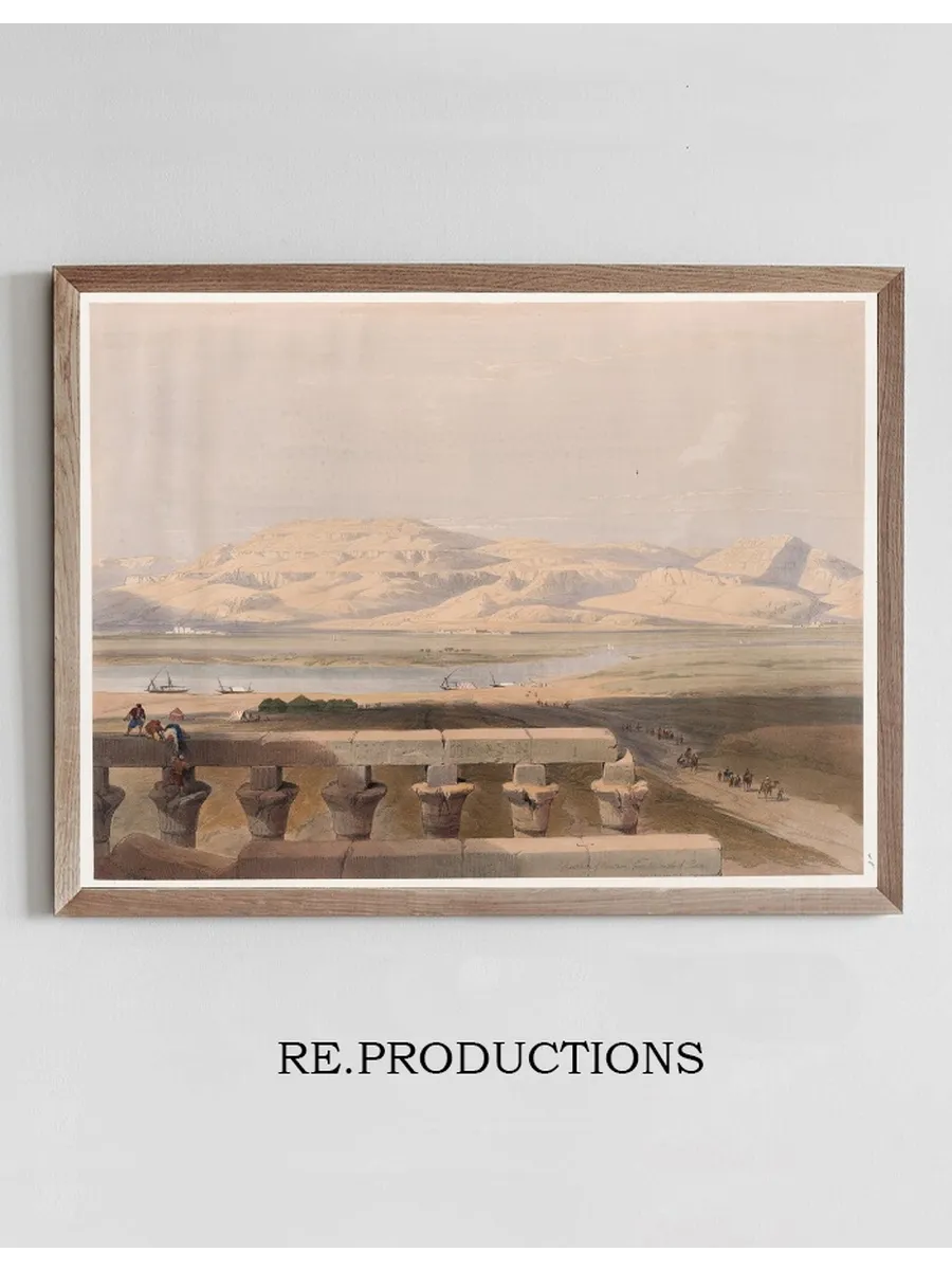 Libyan Chain of Mountains, from the Temple of Luxor