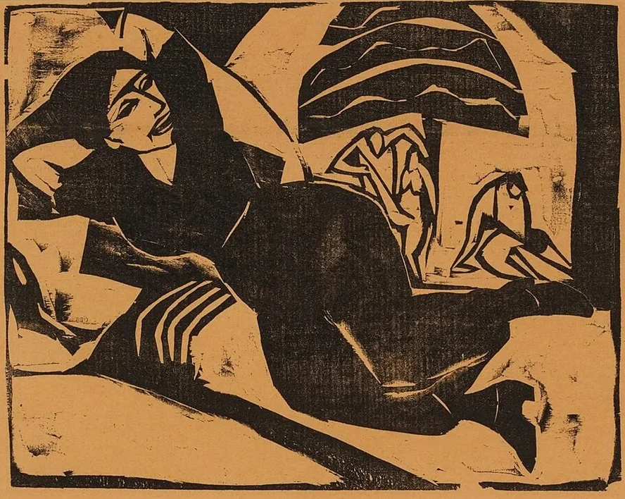 Liegende Frau