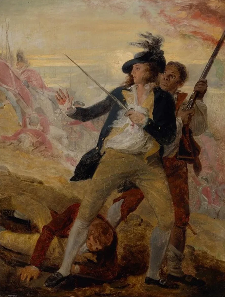 Lieutenant Thomas Grosvenor and Servant