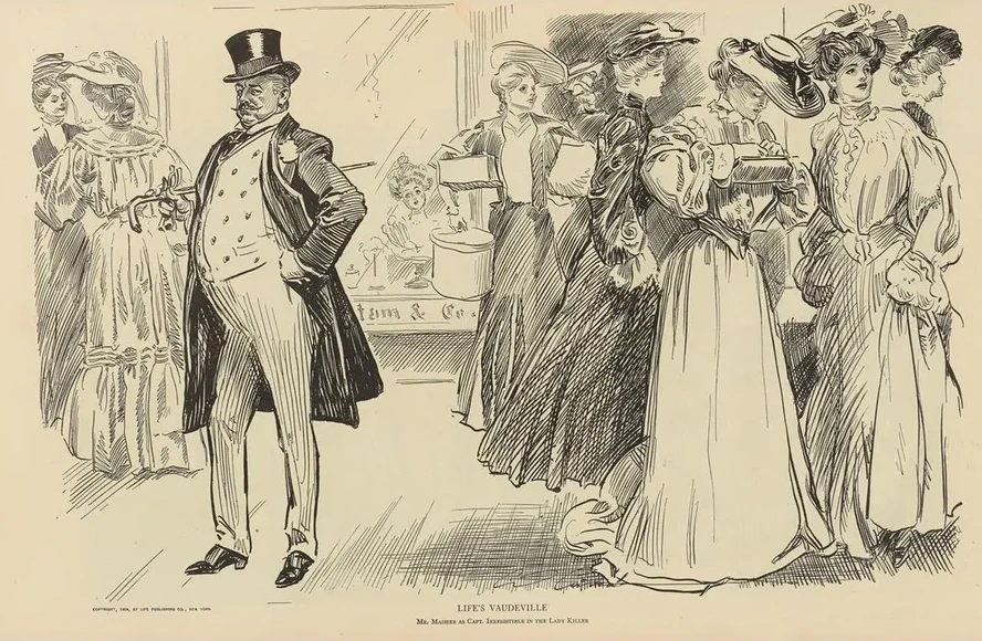Life's Vaudeville, Mr. Masher as Capt. Irresistible in the Lady Killer