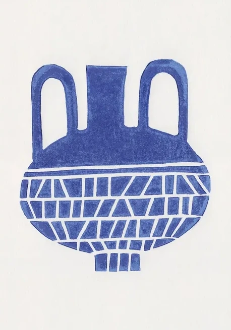 Linocut Vase 6