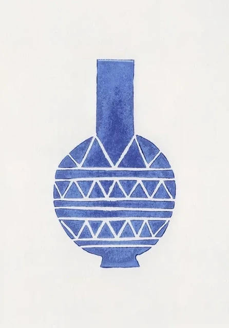 Linocut Vase 8