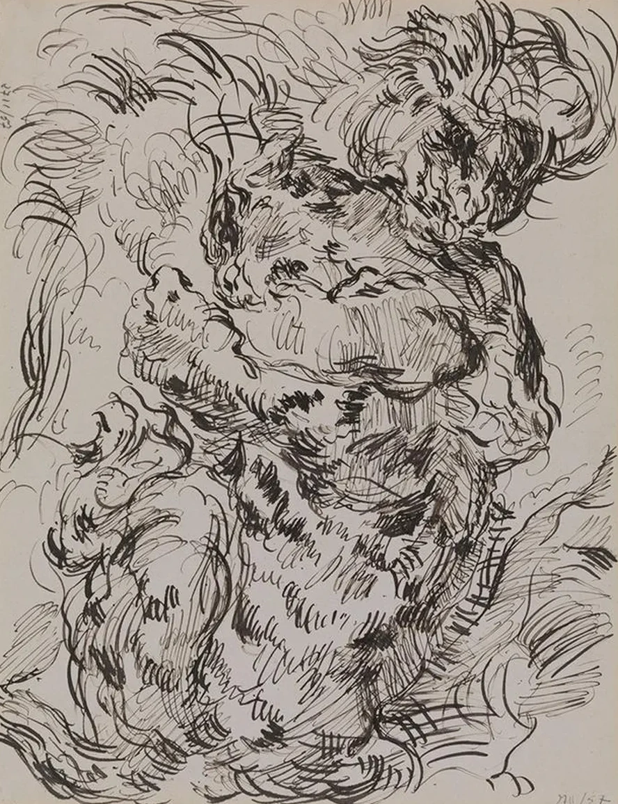 Lion and Tiger in Combat