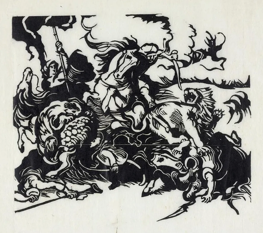 Lion Hunt for Delacroix