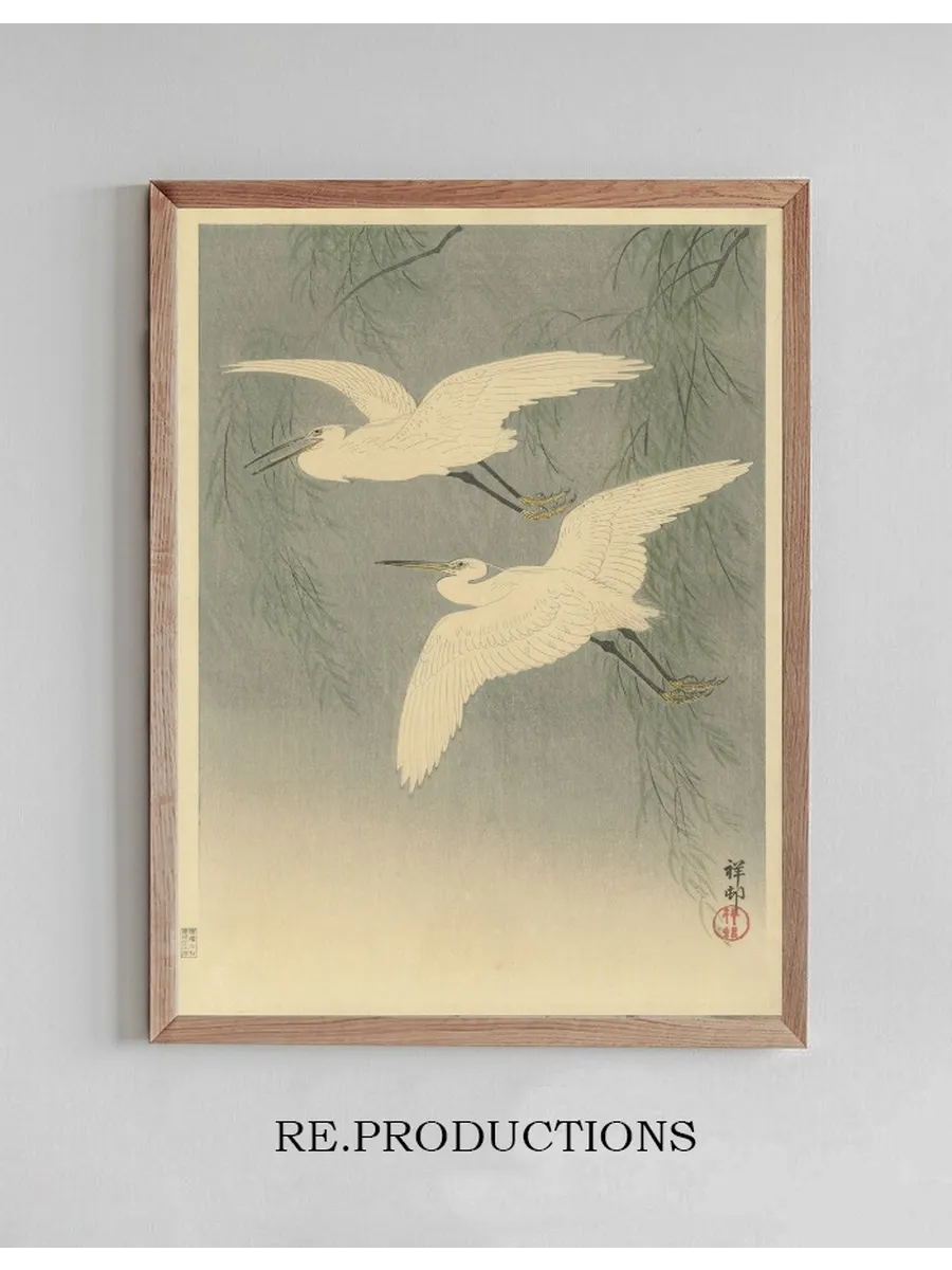 Little Egrets in Flight