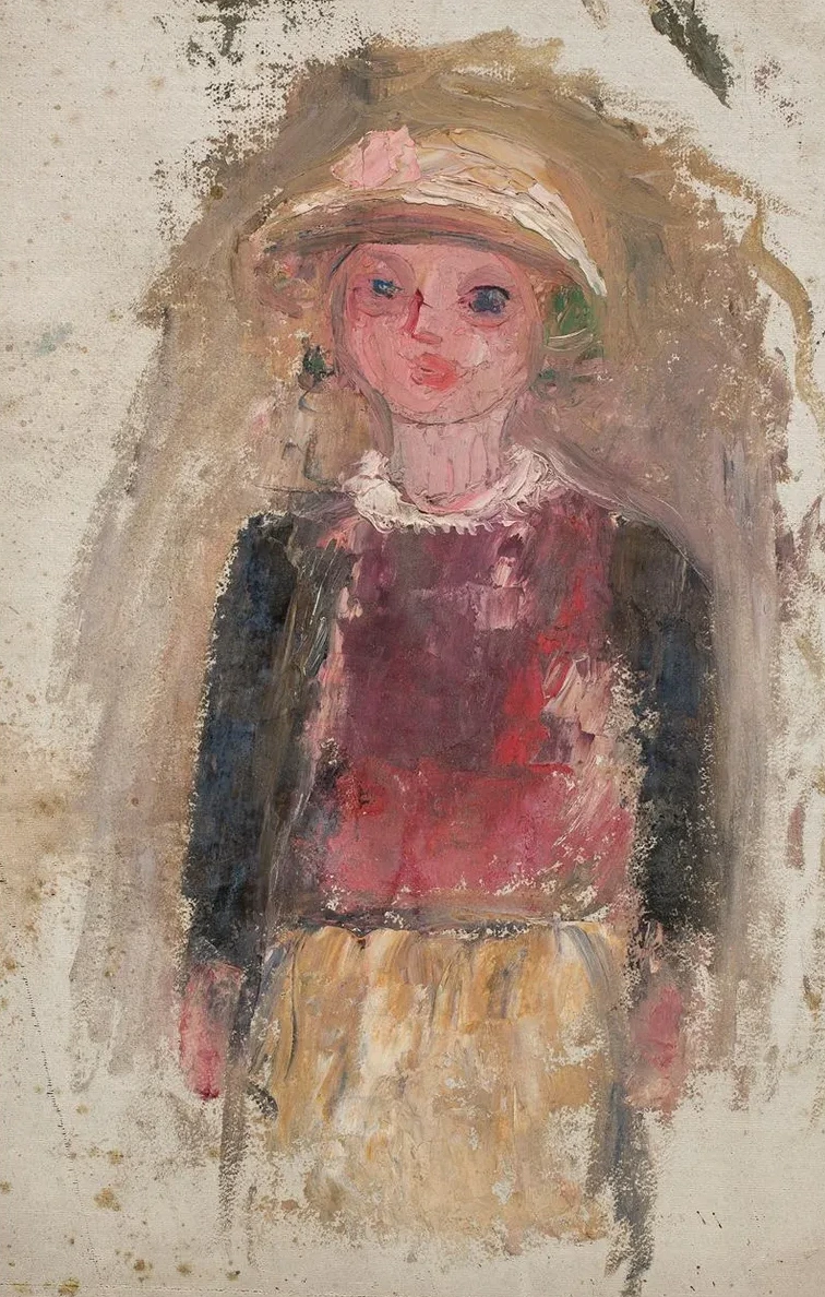 Little Girl in a Red Waistcoat