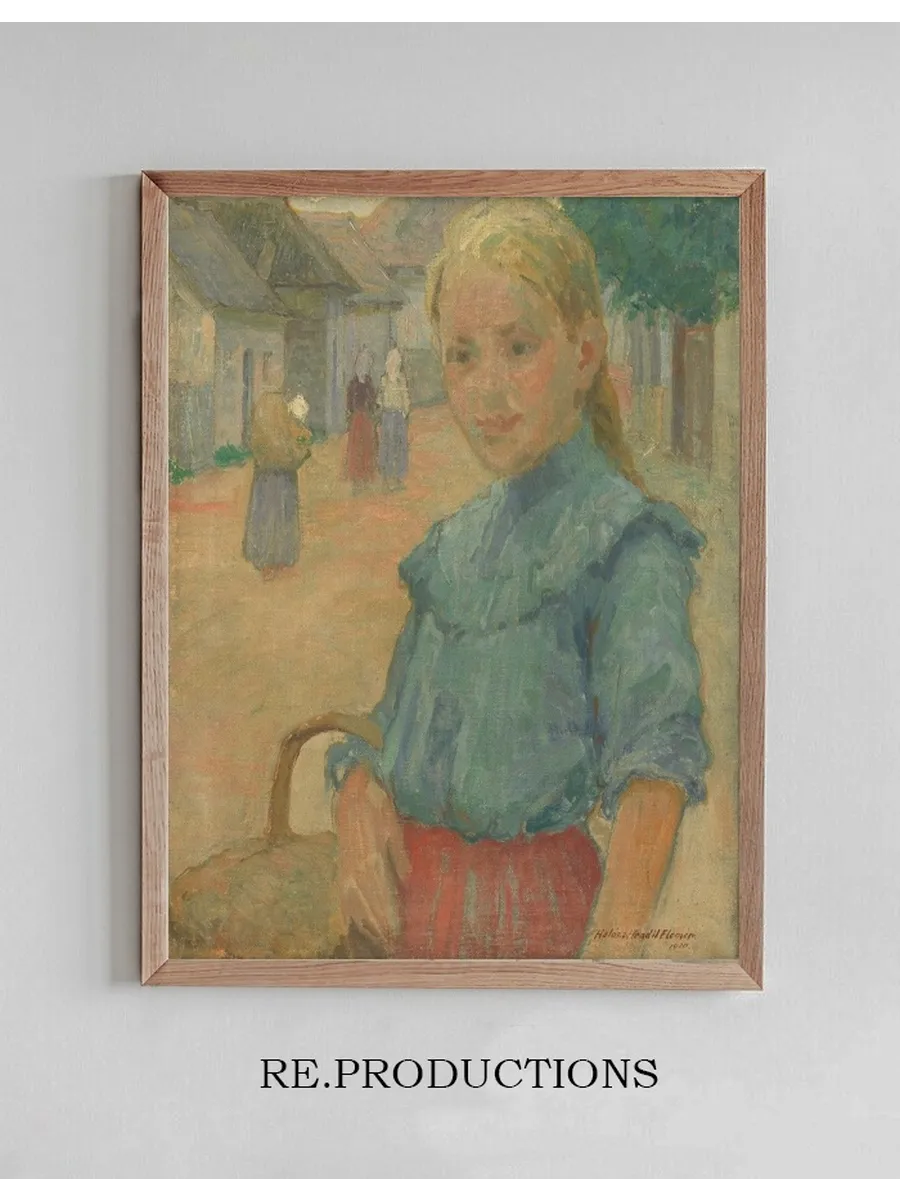 Little Girl with a Basket