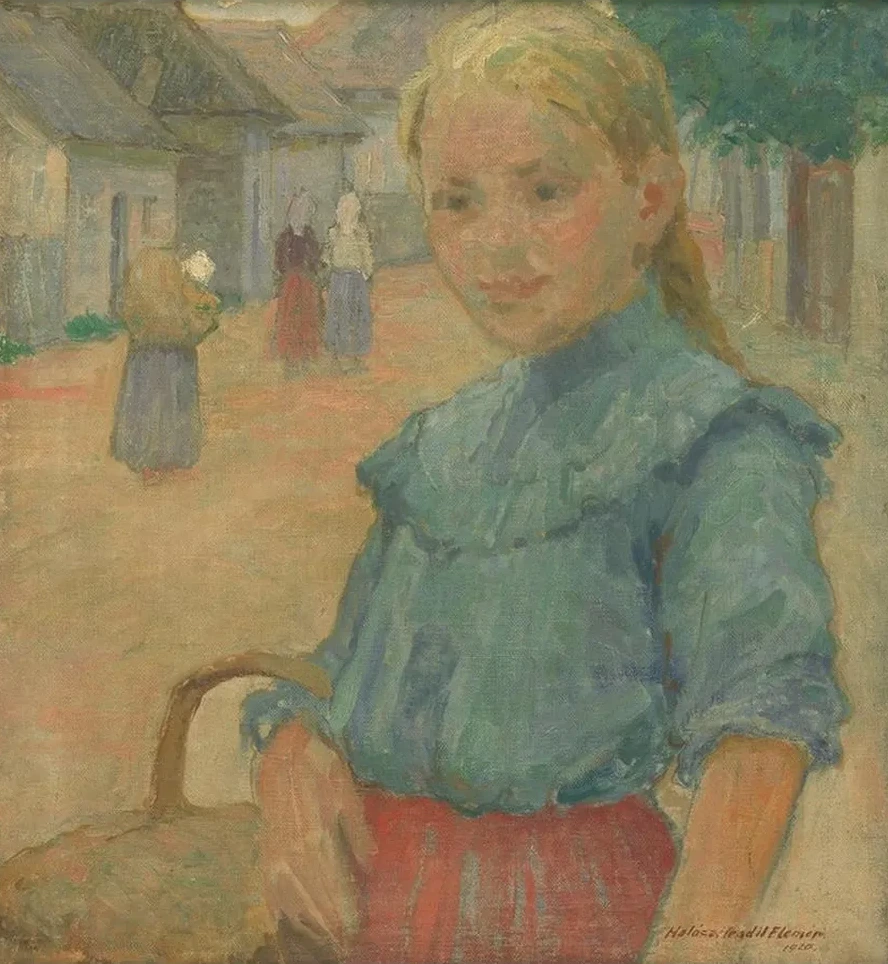 Little Girl with a Basket