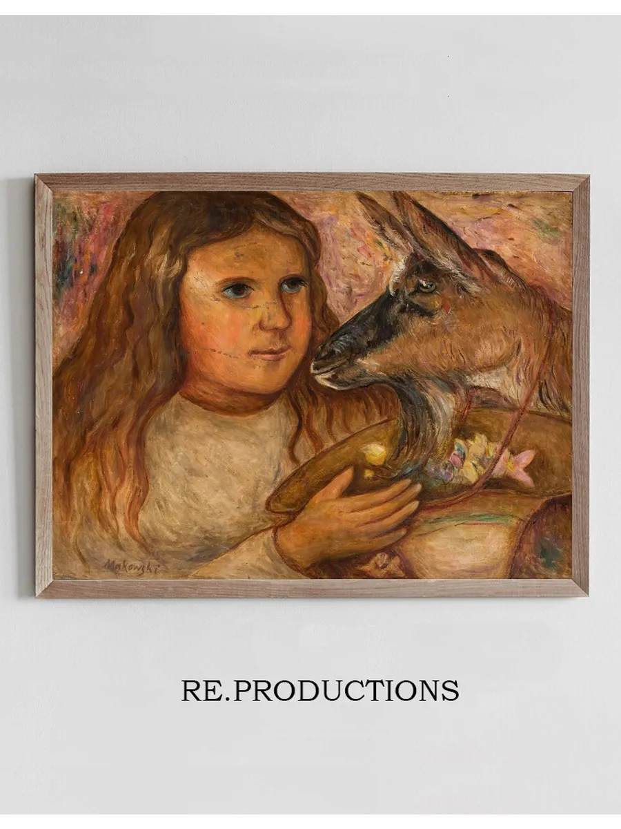 Little Girl with a Goat
