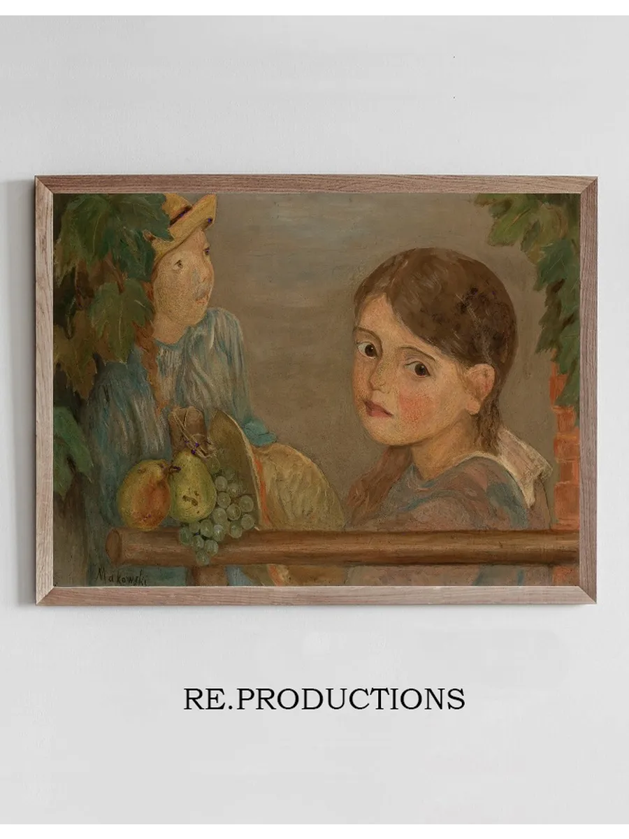 Little Girls with Grapes