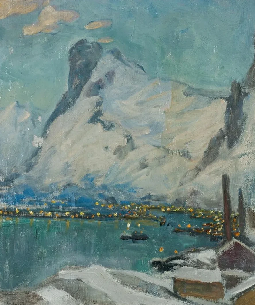 Lofoten in the Evening Light. Study