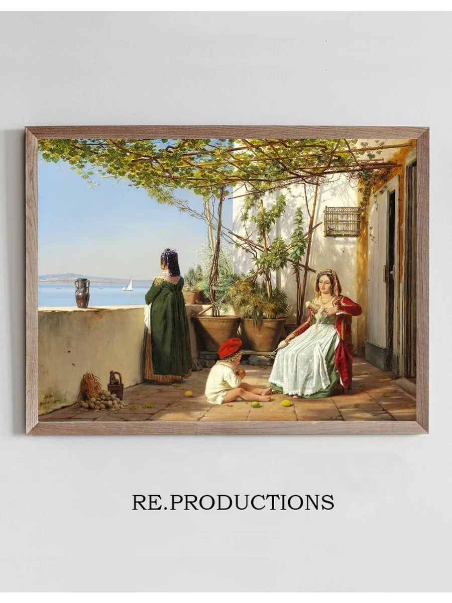 Loggia Fra Procida Med Figurer