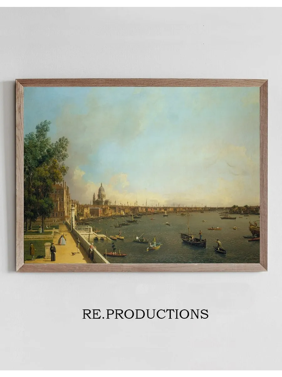 London - The Thames from Somerset House Terrace towards the City