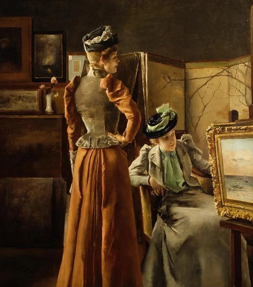 Looking at a Painting