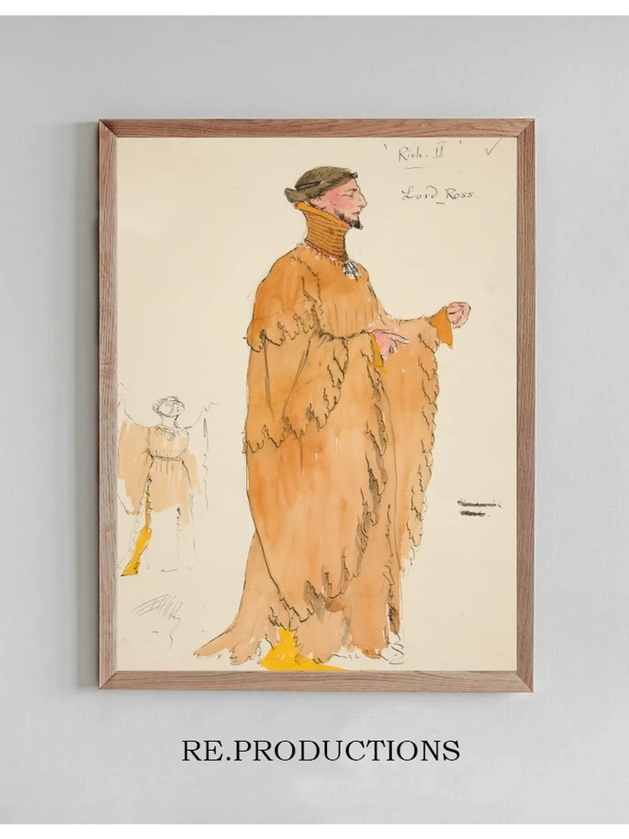 Lord Ross, costume sketch for Henry Irving's Planned Production of King Richard II