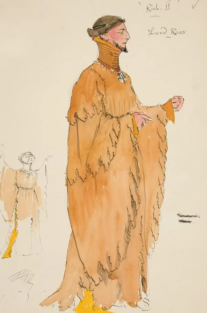 Lord Ross, costume sketch for Henry Irving's Planned Production of King Richard II