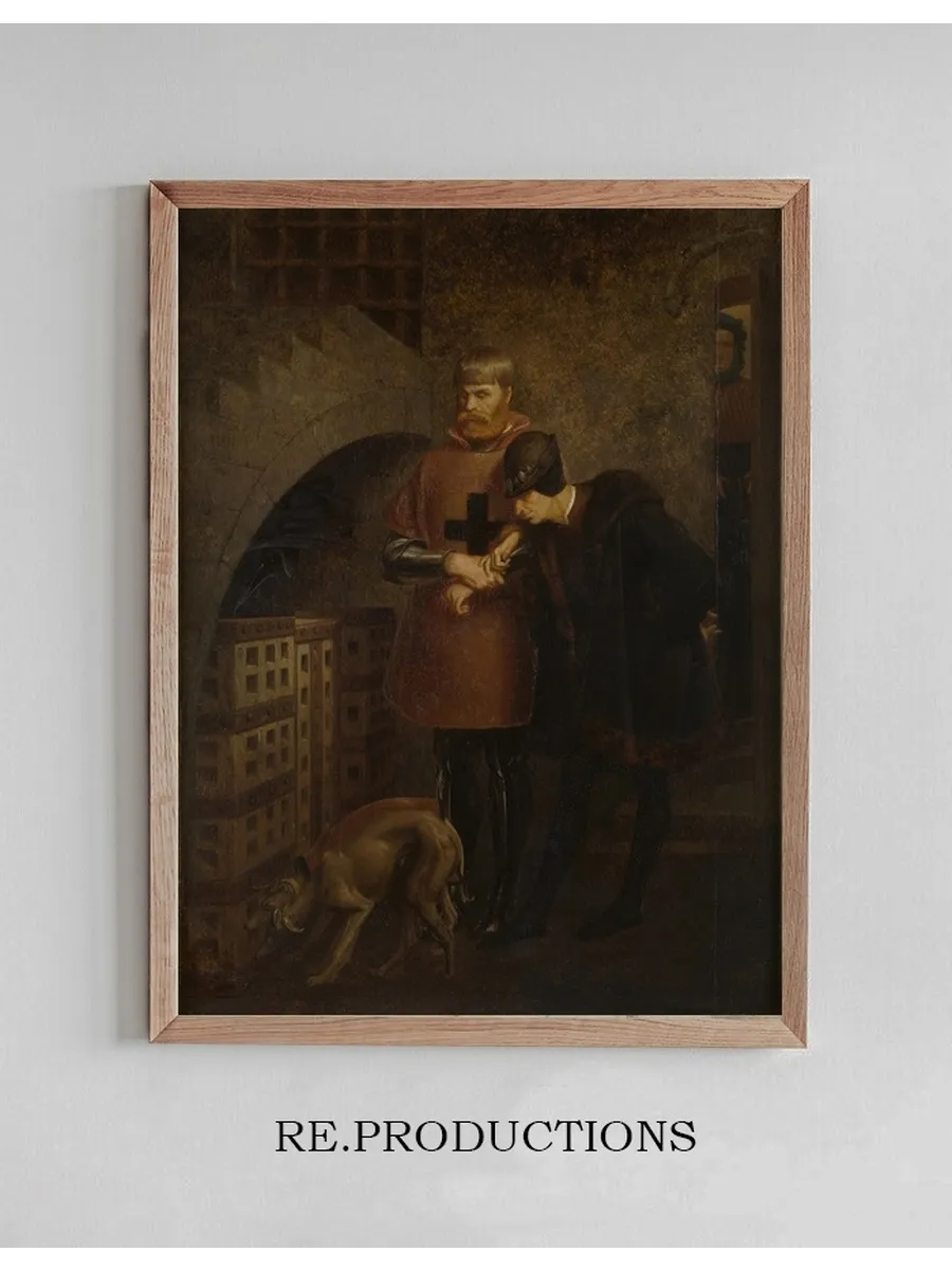 Louis XI of France Visiting Cardinal Balue in His Iron Cage