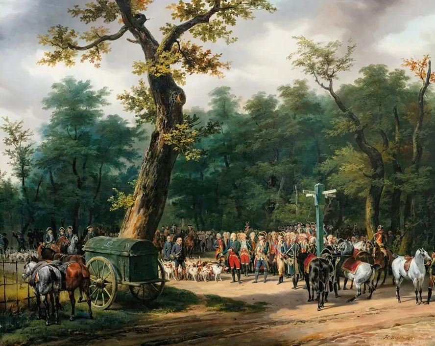 Louis XVI's Last Hunt, At Fontainebleau