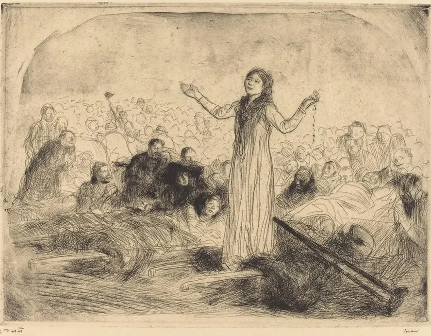 Lourdes, the Miracle (second Plate)