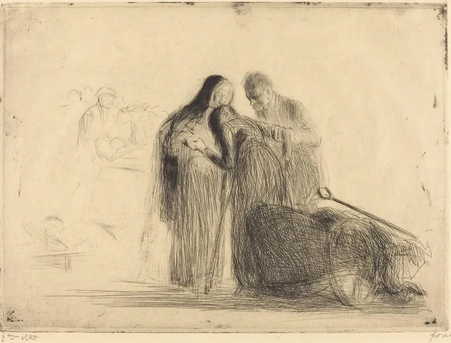 Lourdes, the Paralytic (second Plate)