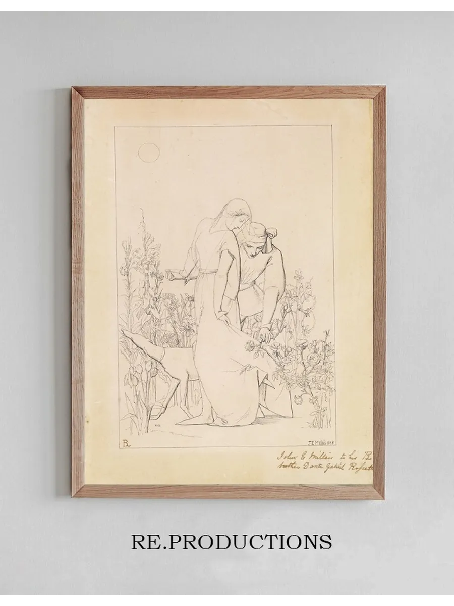 Lovers by a Rosebush