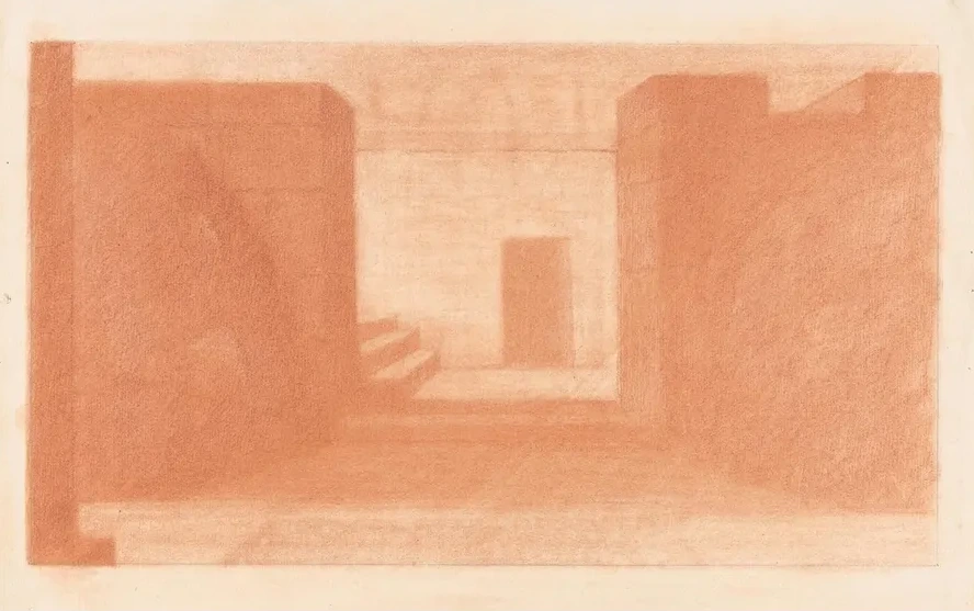 Low Buildings and Doorway