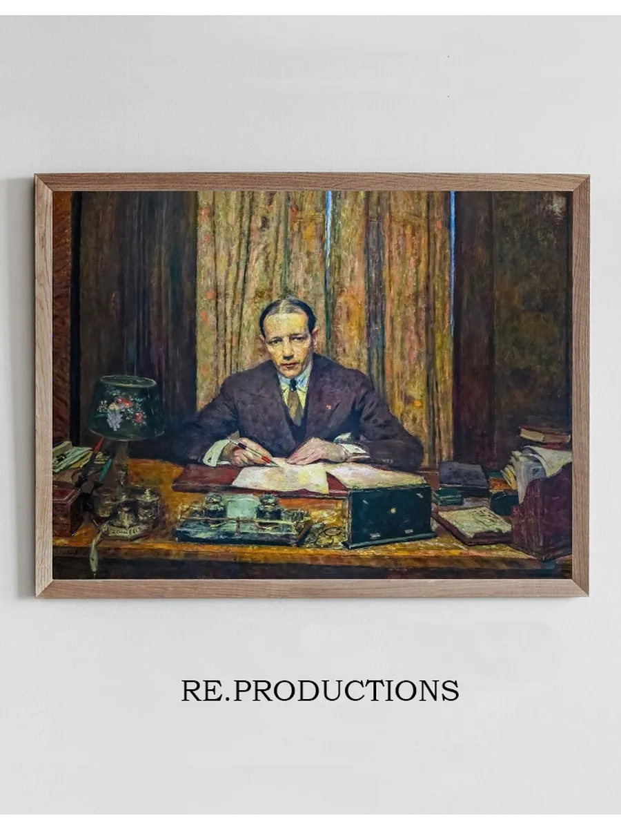 Lucien Rosengart at His Work Table