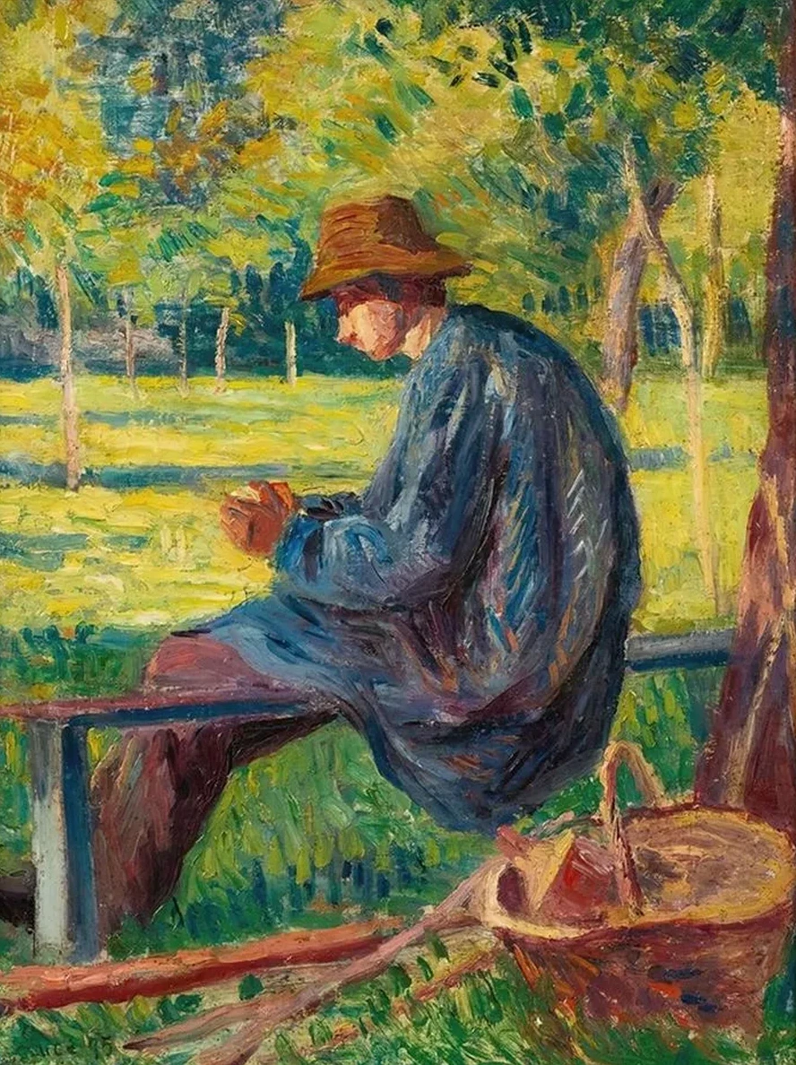 Ludovic Rodo Pissarro Dans Le Jardin De Son P re Eragny