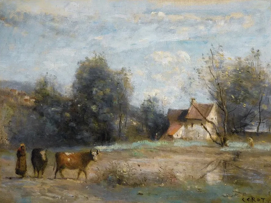 Luzancy, Petites Maisons De Paysans Au Bord De L eau