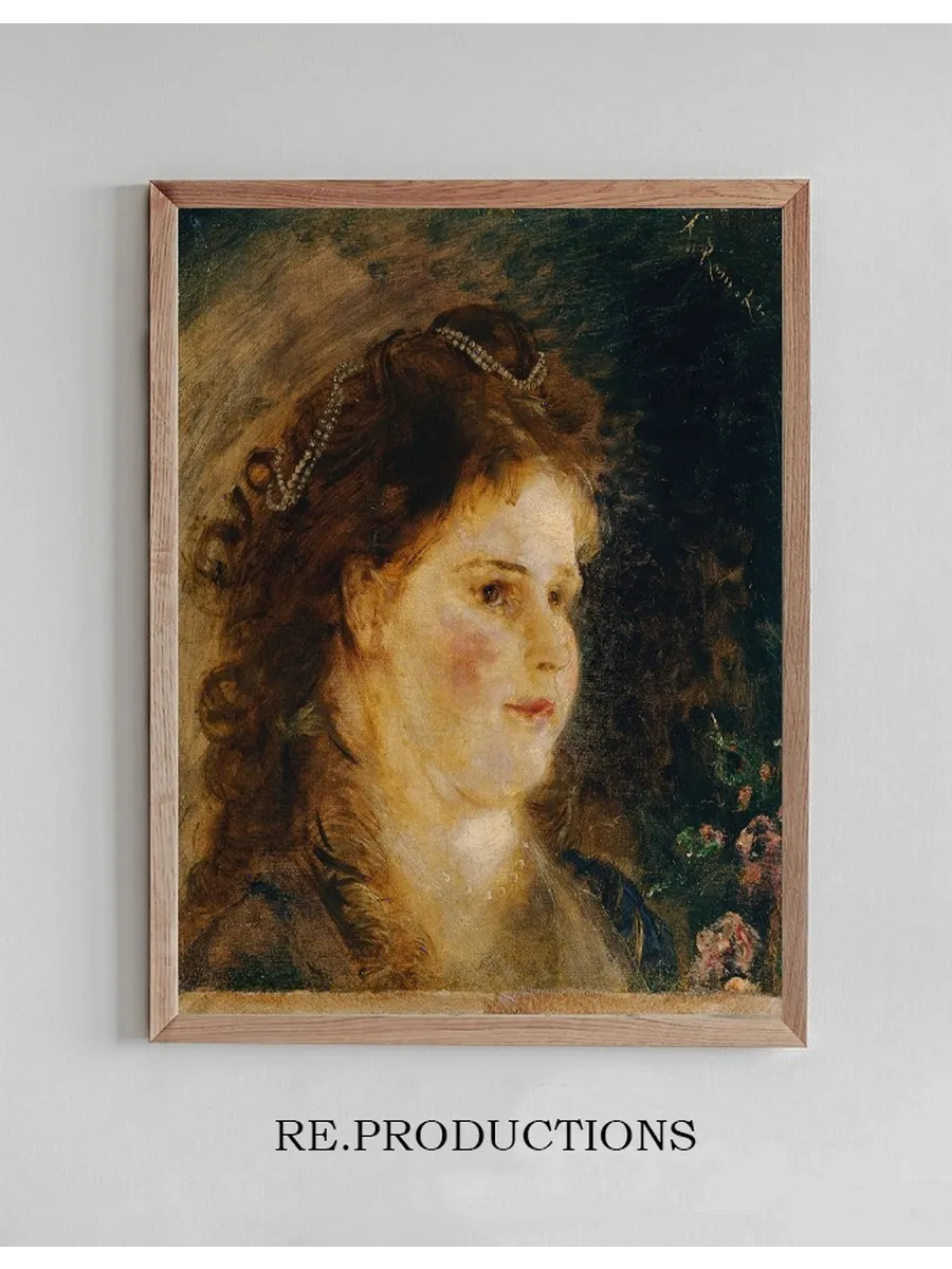 M Dchen Mit Perlenkette IM Haar