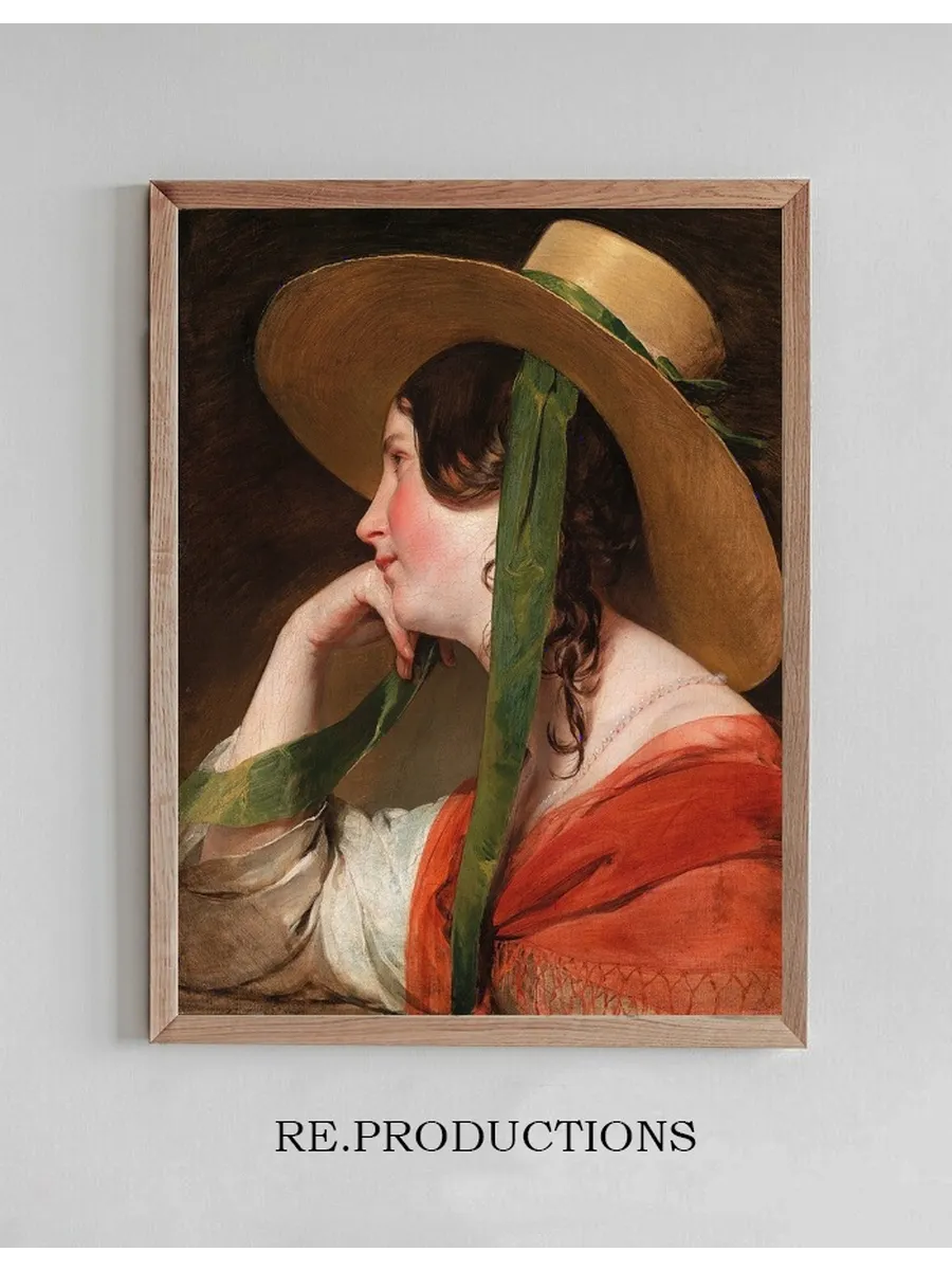 M Dchen Mit Strohhut