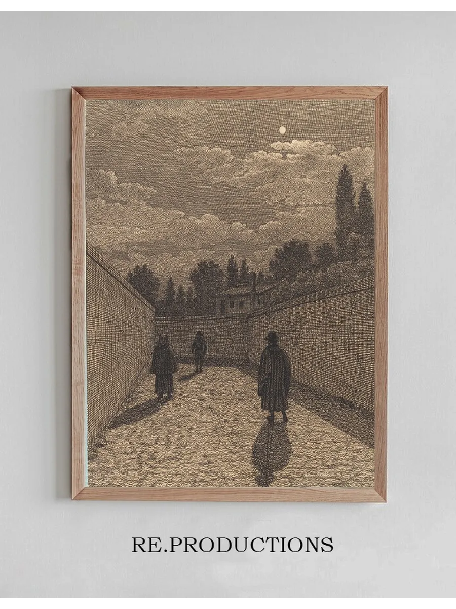 M Neskin Over En Vej Med Tre Figurer Illustration Til Linearperspectiven, Tavle IV