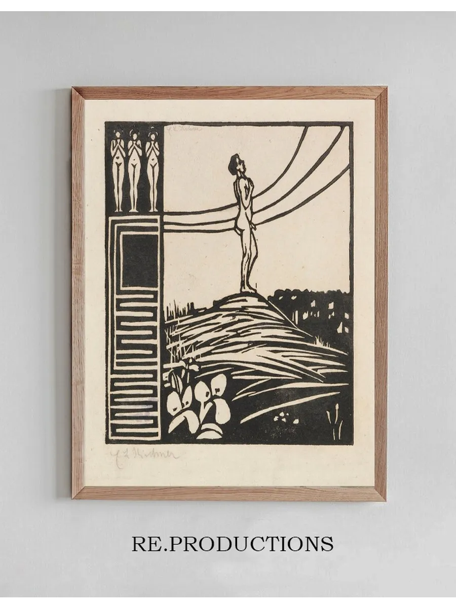 M nnliche Figur auf einem Berg (Die Sehnsucht)