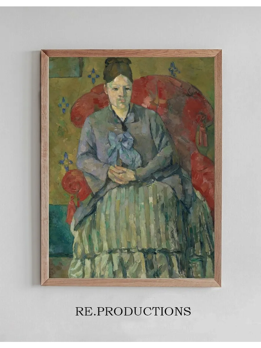 Madame Cezanne in a Red Armchair