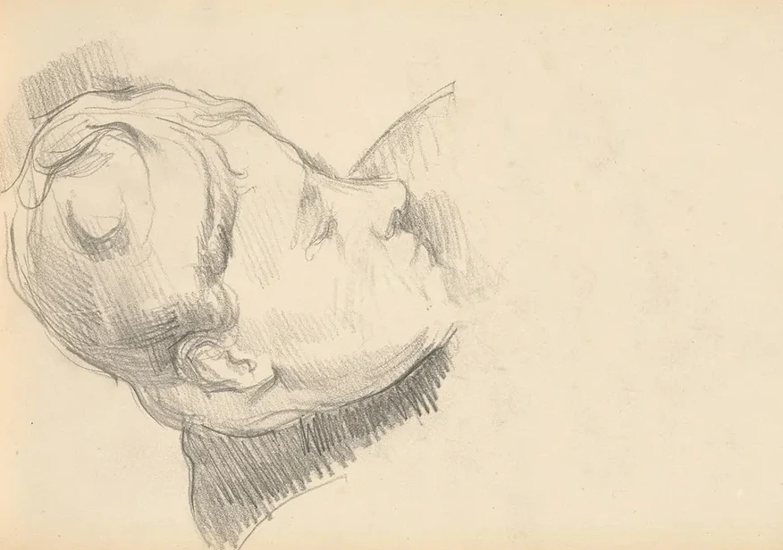 Madame Cezanne with her Head Lowered