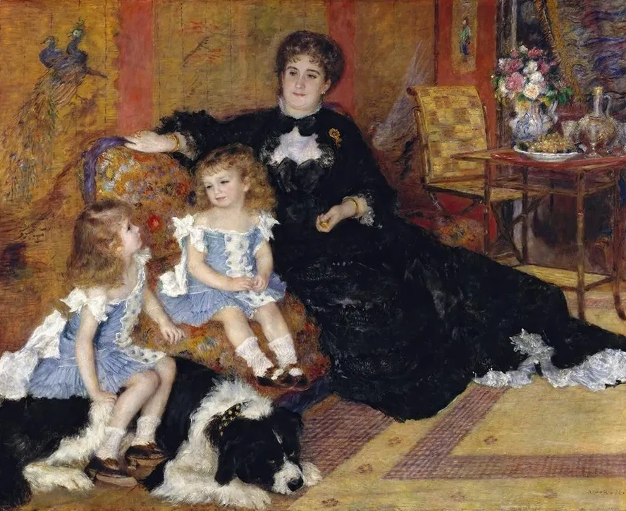 Madame Georges Charpentier (Margu rite - Louise Lemonnier, 1848 1904) and Her Children, Georgette - Berthe (1872 1