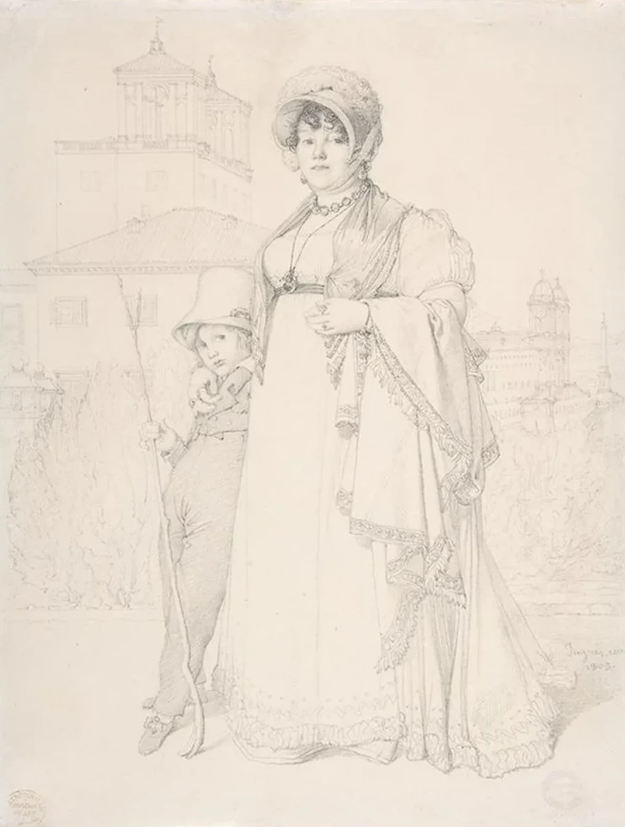 Madame Guillaume Guillon Lethi re, n e Marie - Joseph - Honor e Vanzenne, and her son Lucien Lethi re