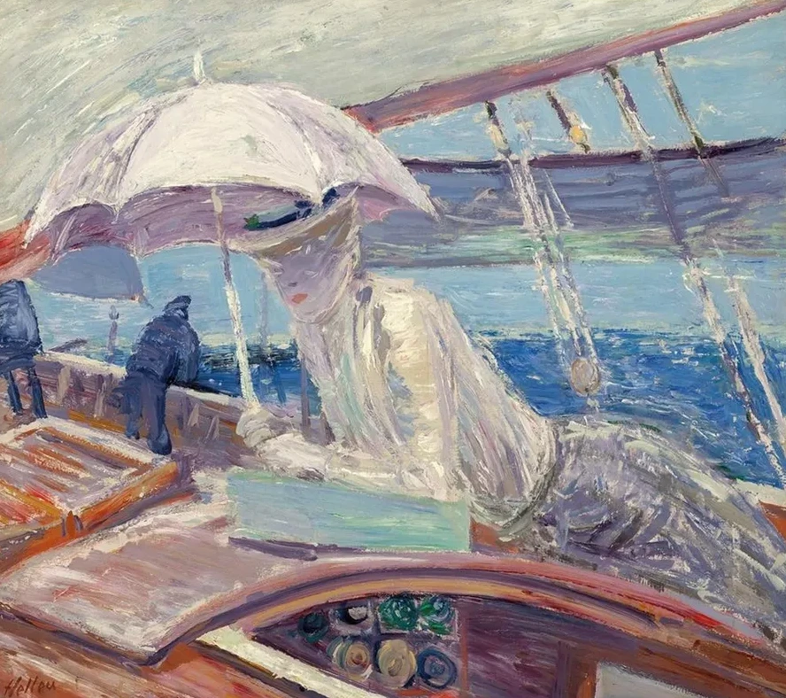 Madame Helleu Aboard the Yacht Bird
