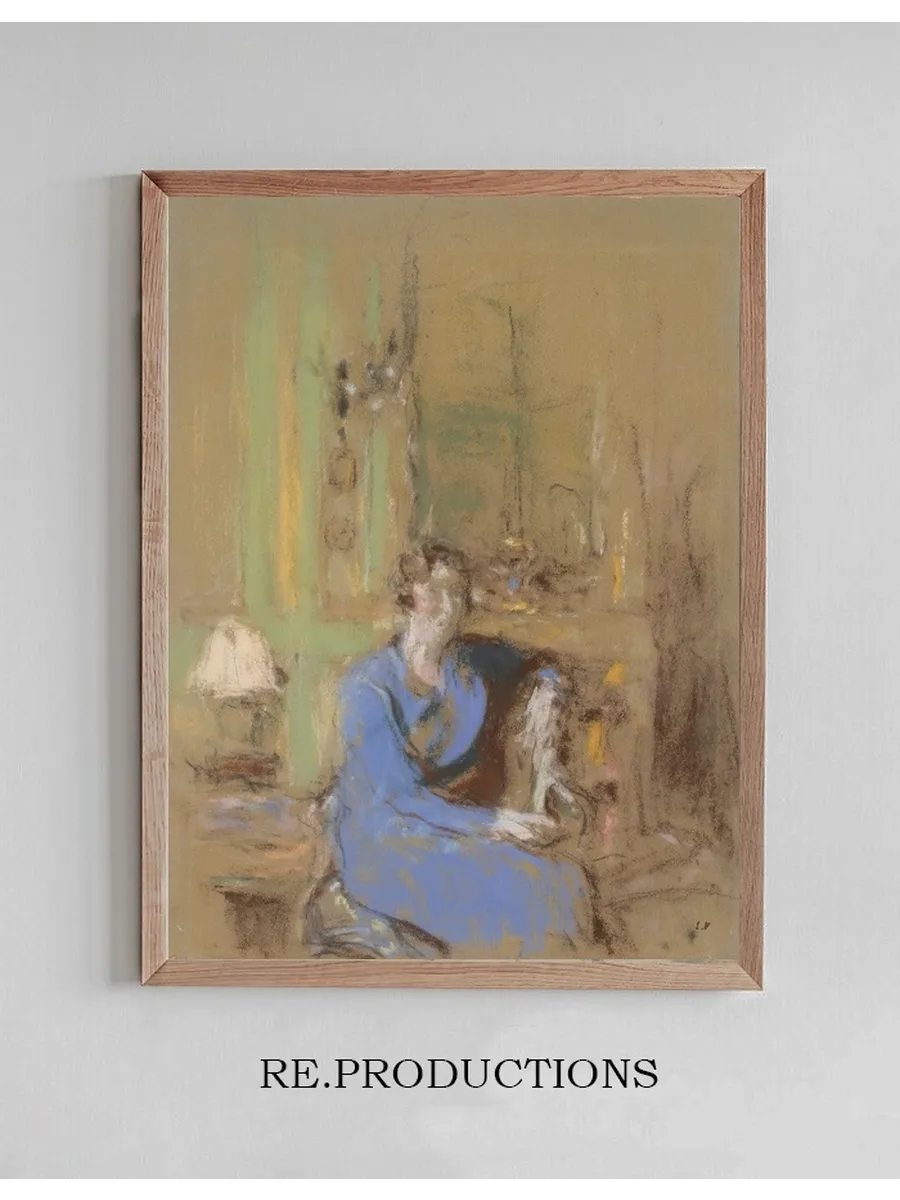 Madame Lucien Sauphar, Assise Dans Son Salon