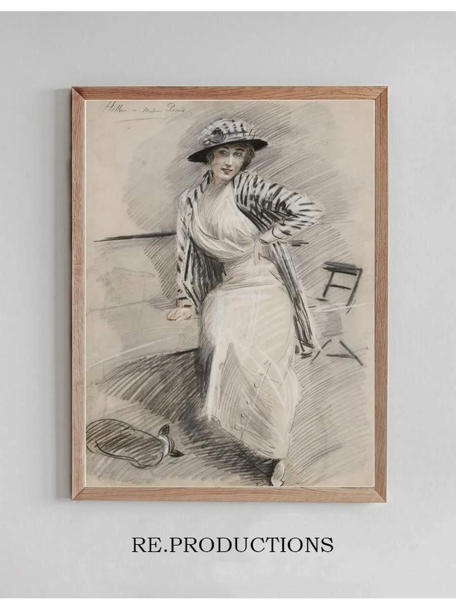 Madame Paris Assise Sur Une Banquette