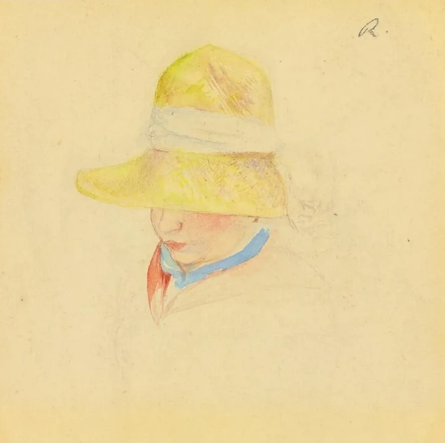 Madame Renoir Au Chapeau