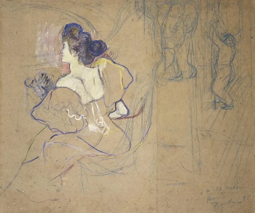 Madame Thad e Natanson (Misia Godebska, 1872 1950) at the Theater