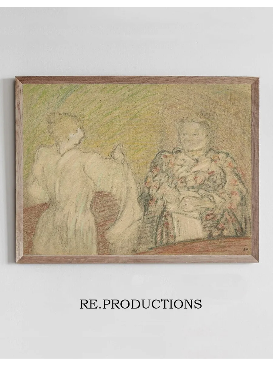 Madame Vuillard Conversant Avec Une Jeune Fille