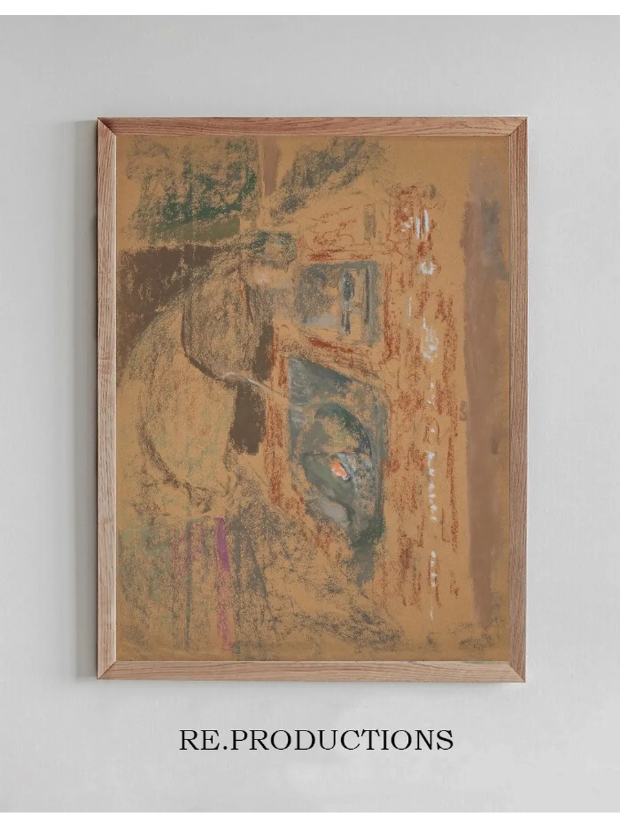 Madame Vuillard Devant la Chemin E