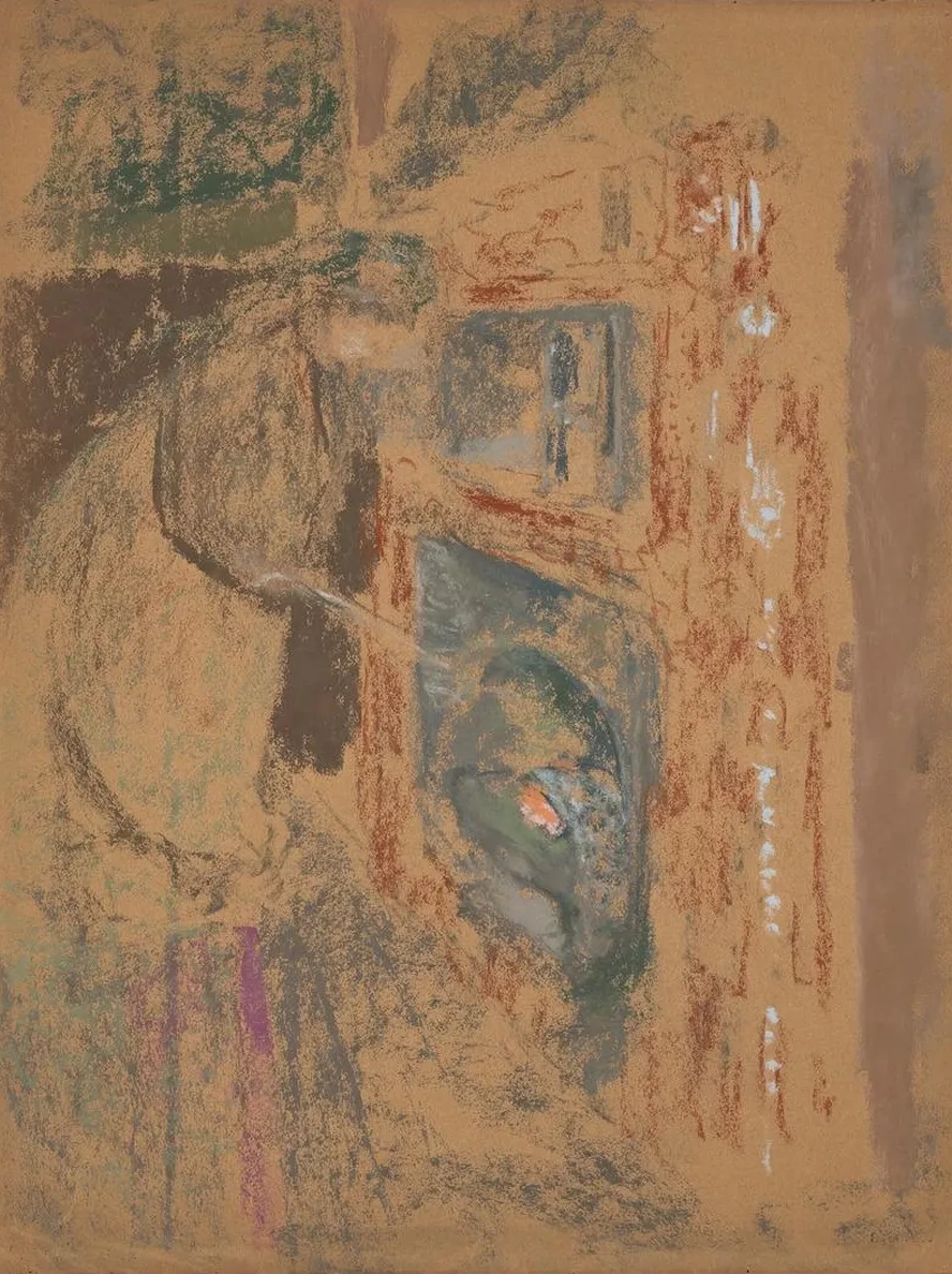 Madame Vuillard Devant la Chemin E