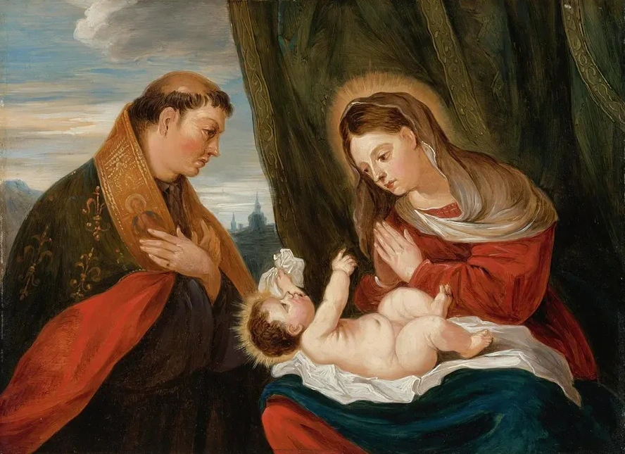 Madonna And Child With St. Ludwig Of Toulouse