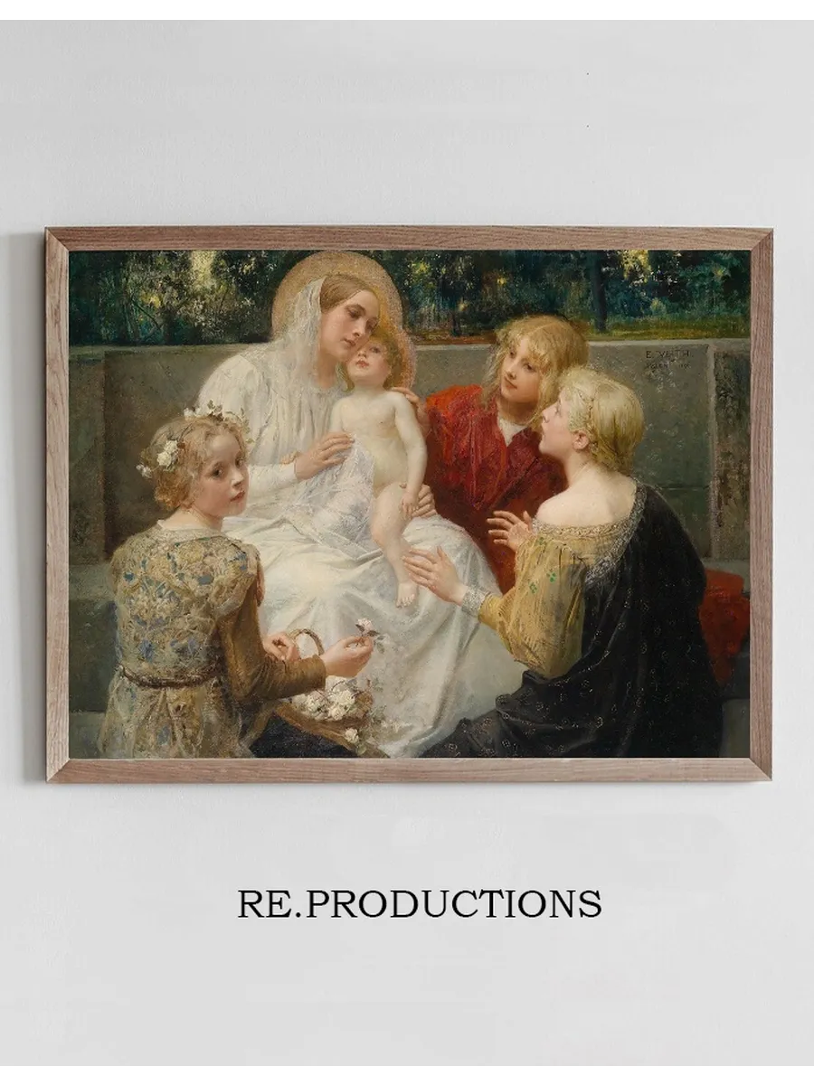 Madonna Mit Jesus Umgeben Von Kindern