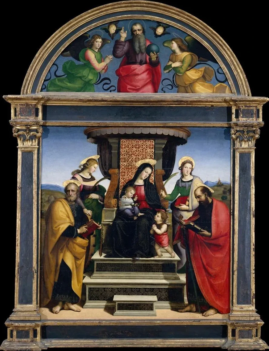 Madonna and Child Enthroned with Saints
